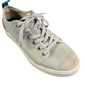 Toms Men's Travel Lite Olive Green Canvas Boat Shoes Size 9.5